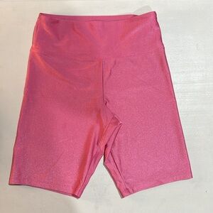 Forever 21 Pink Bike Shorts High Waist Stretch